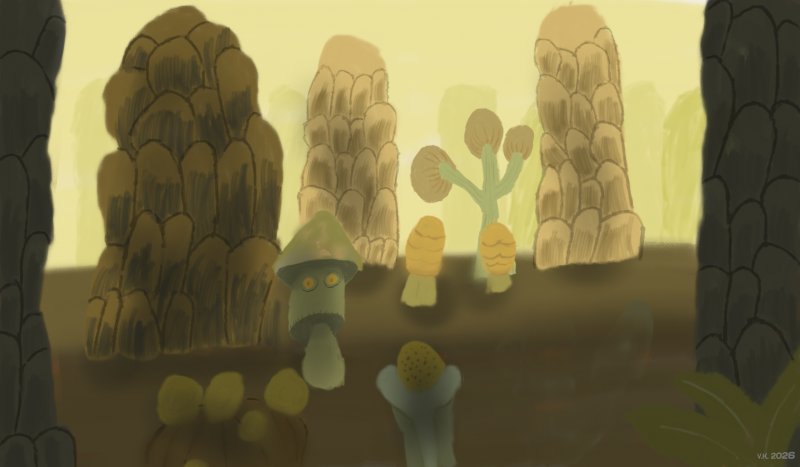 Pilzwald Studie -Mushroom forest study