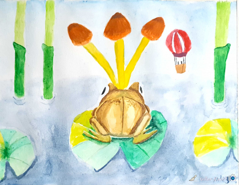 Frosch im Teich - Frog in the Pond